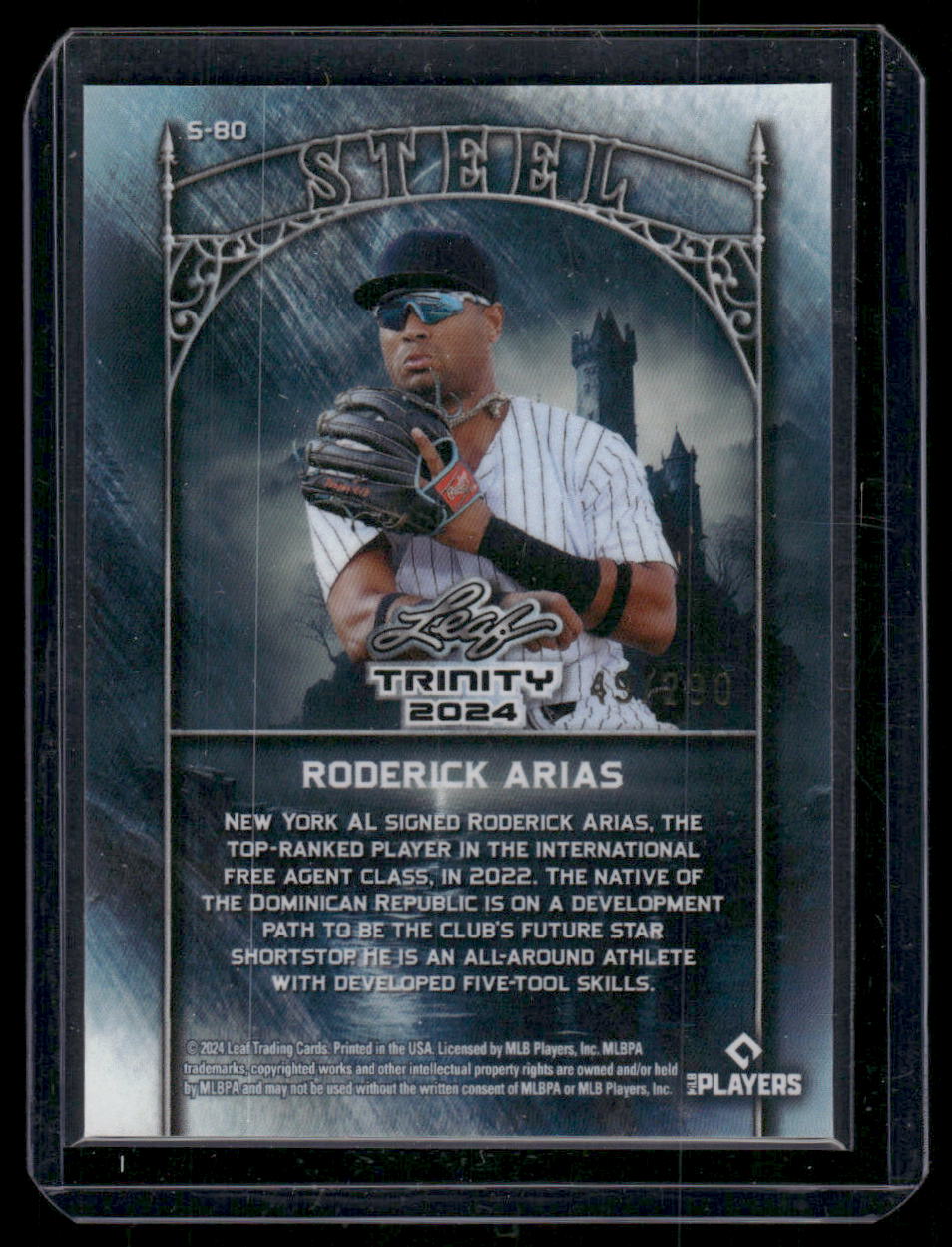 2024 Leaf Trinity Steel Roderick Arias #S-80 Baseball