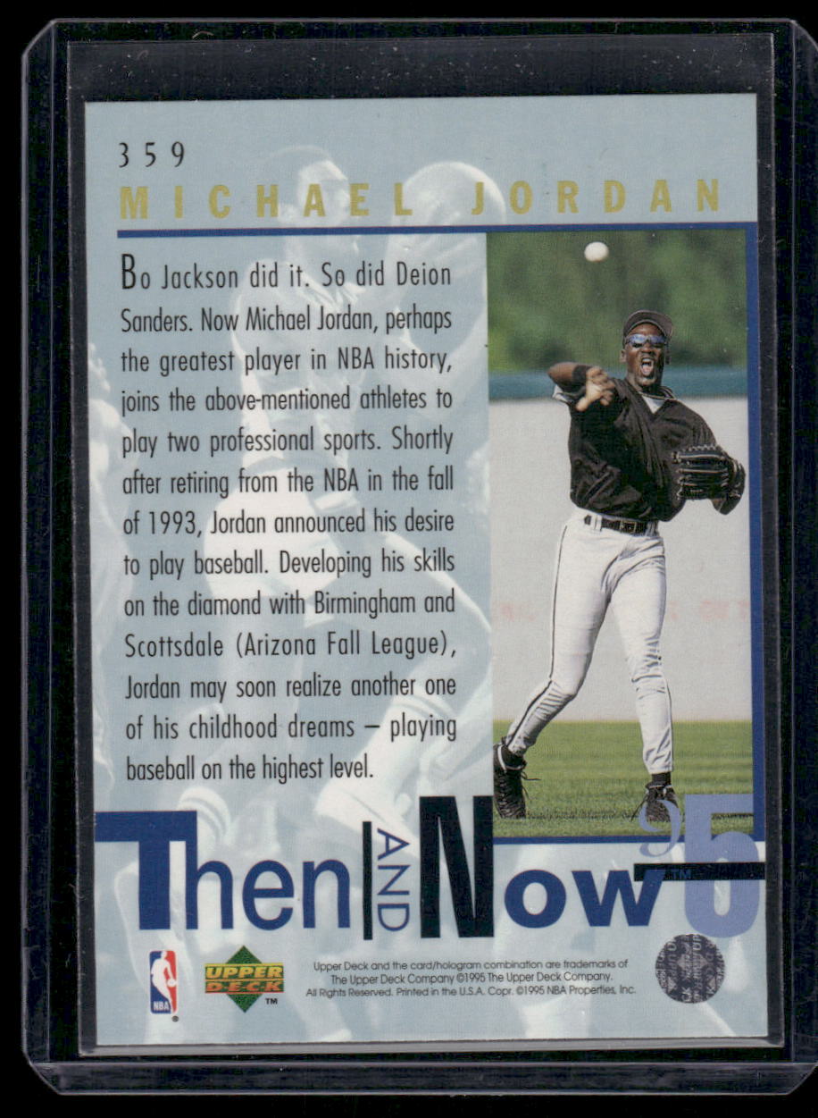 1995 Upper Deck Then and Now Michael Jordan #359 Basketball