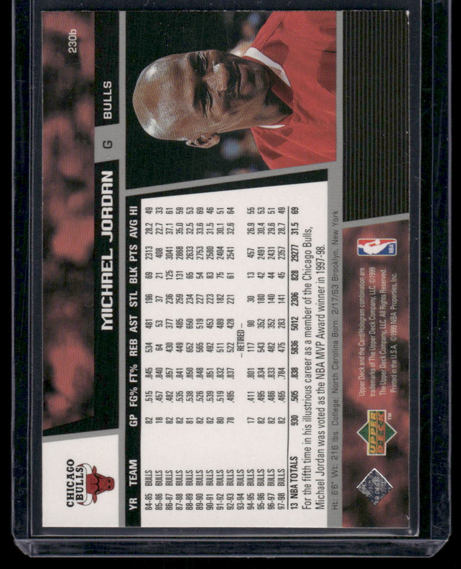 1998-99 Upper Deck Michael Jordan #230b Basketball
