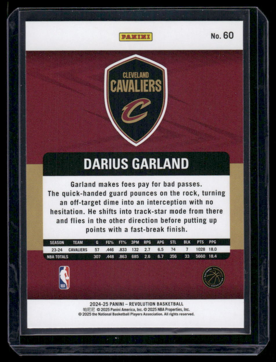 2024-25 Panini Revolution Basketball Darius Garland #60 Basketball