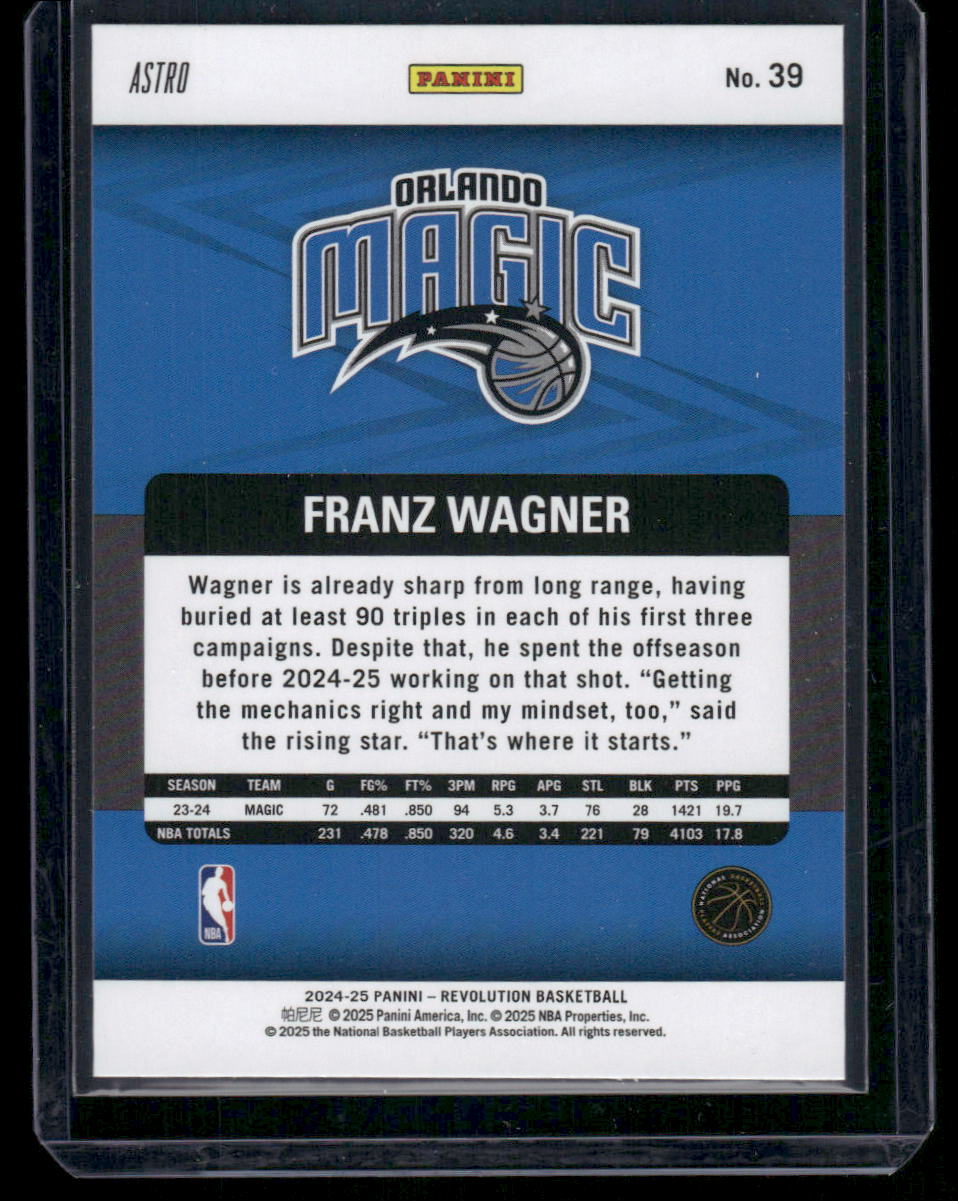 2024-25 Panini Revolution Astro Franz Wagner #39 Basketball
