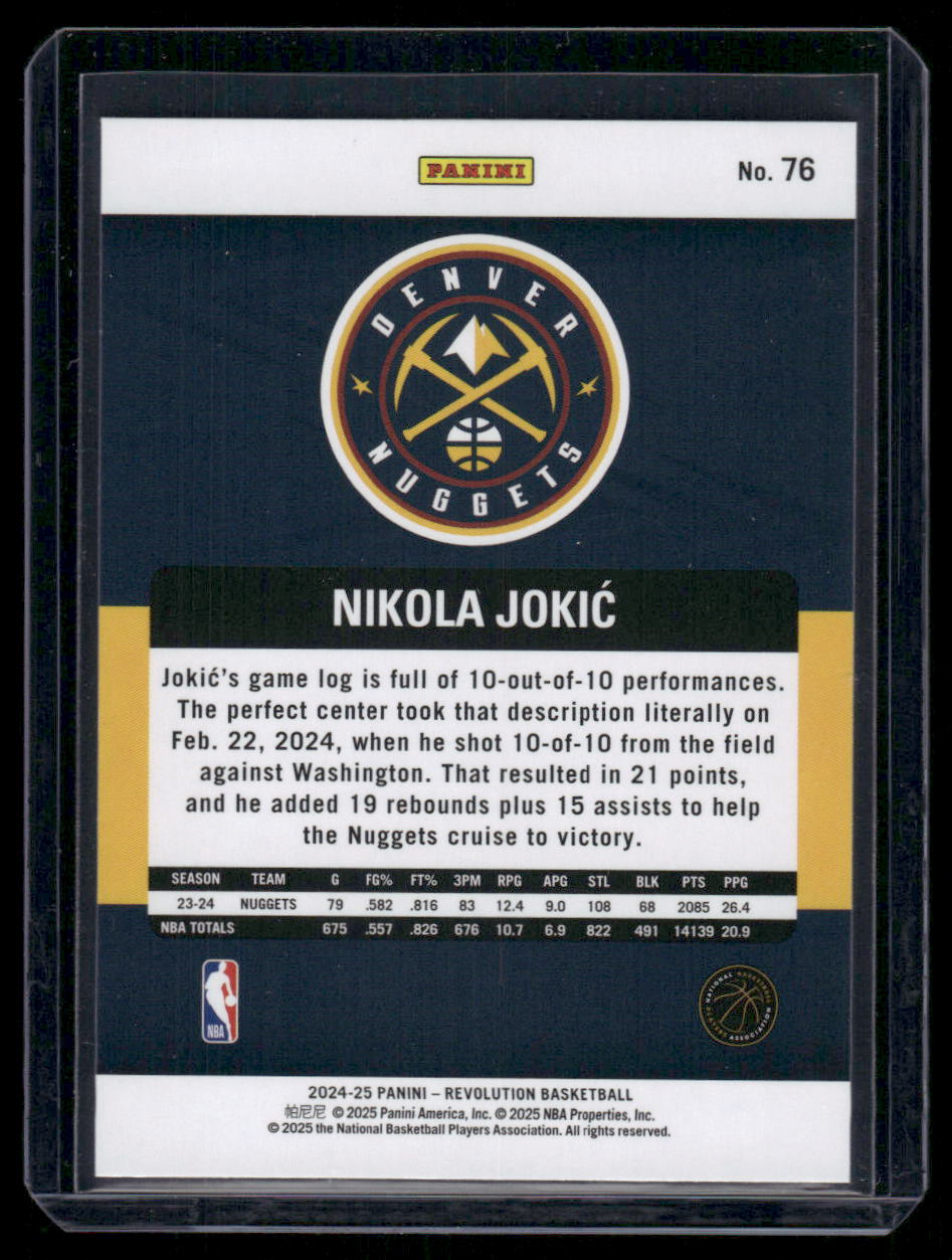 2024-25 Panini Revolution Nikola Jokić #76 Basketball