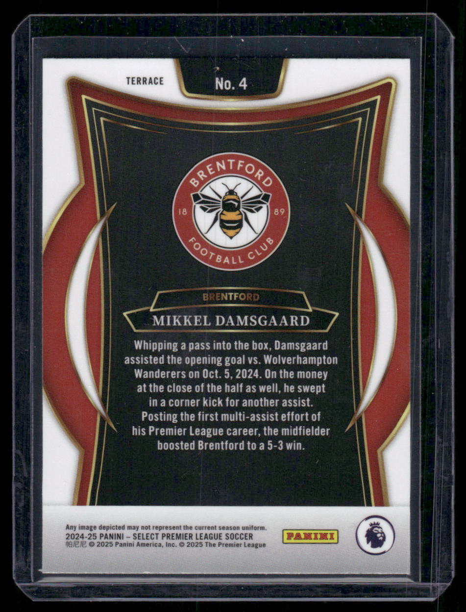 2024-25 Panini Select Premier League Soccer Mikkel Damsgaard #4 Soccer