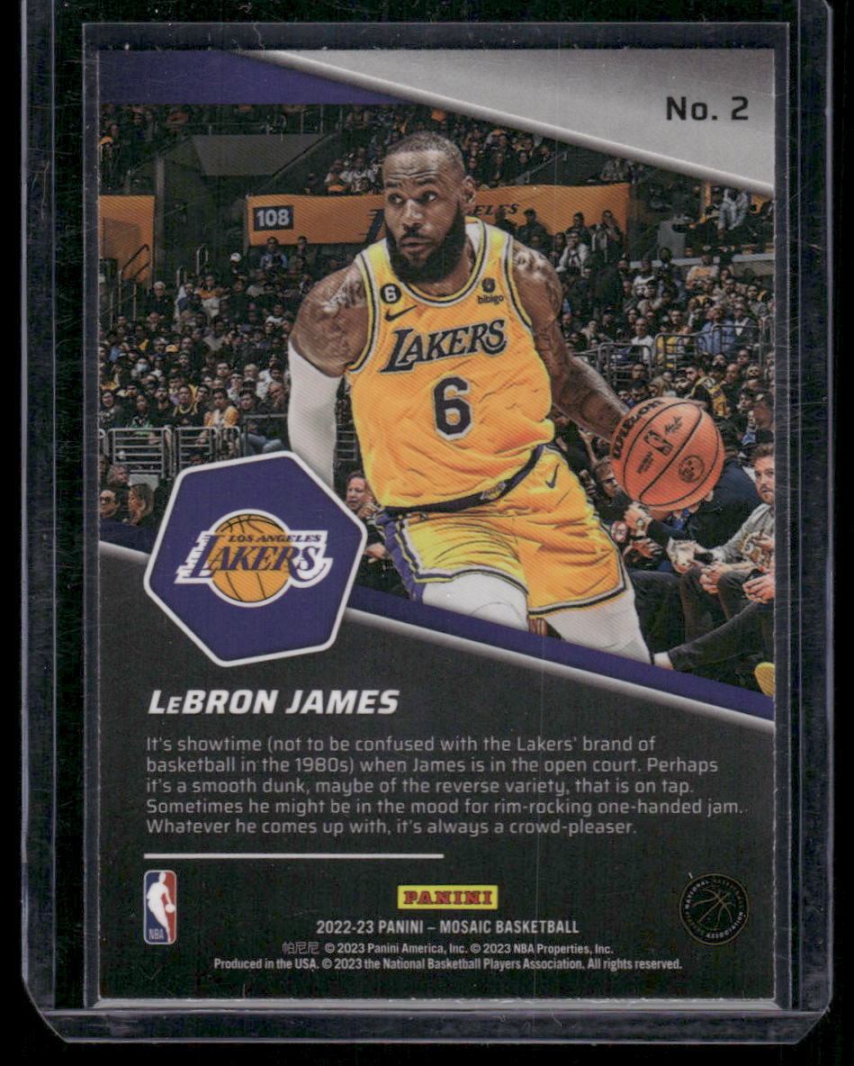 2022-23 Panini Mosaic Breakaway LeBron James #2 Basketball