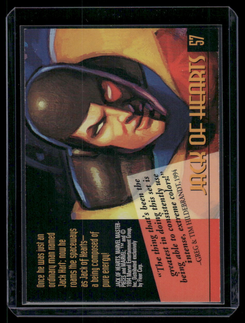 1994 Marvel Masterpieces Jack of Hearts #57