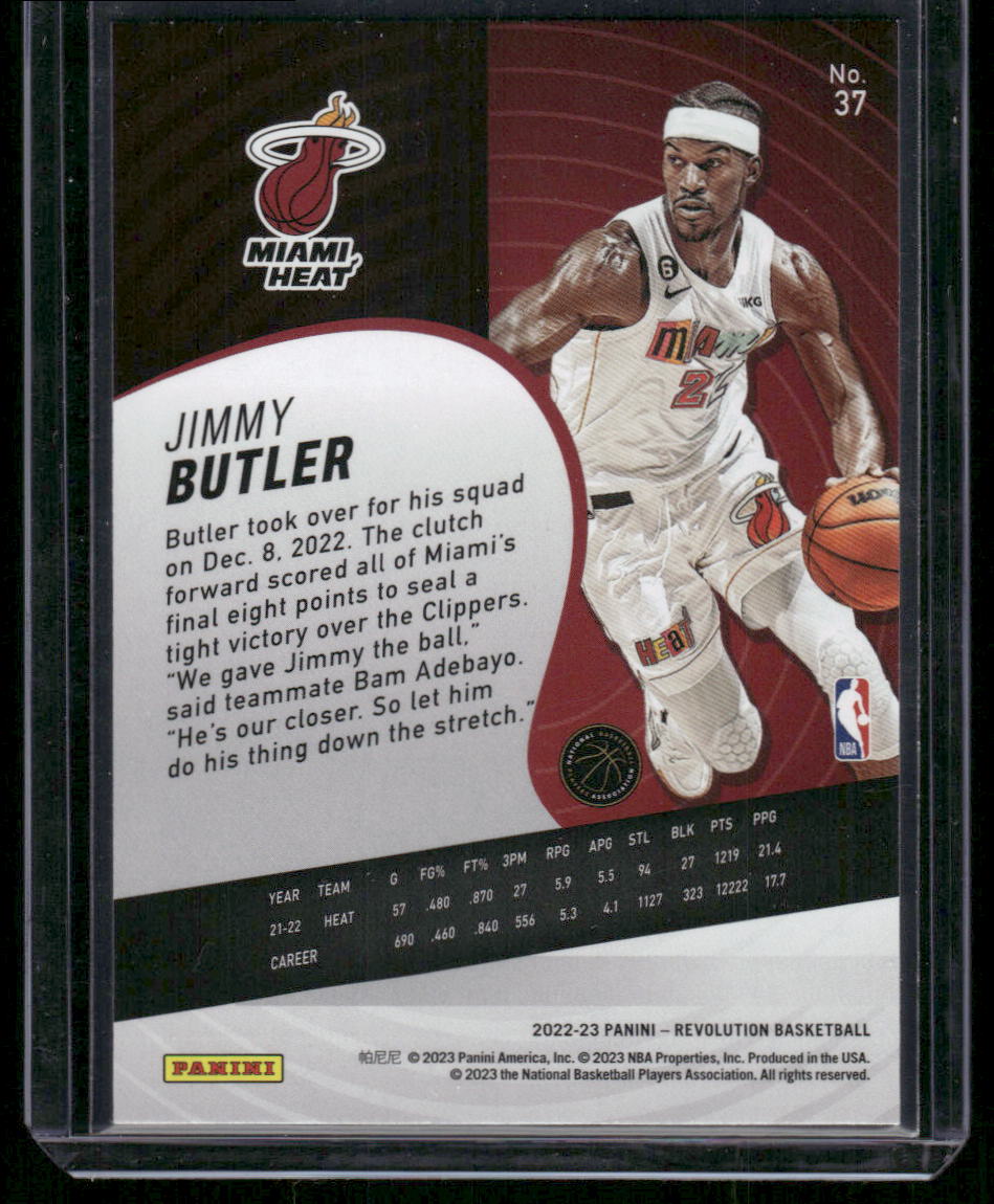2022-23 Panini Revolution Jimmy Butler #37 Basketball