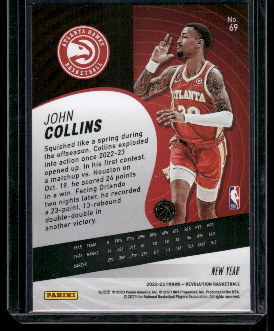2022-23 Panini Revolution New Year John Collins #69 Basketball
