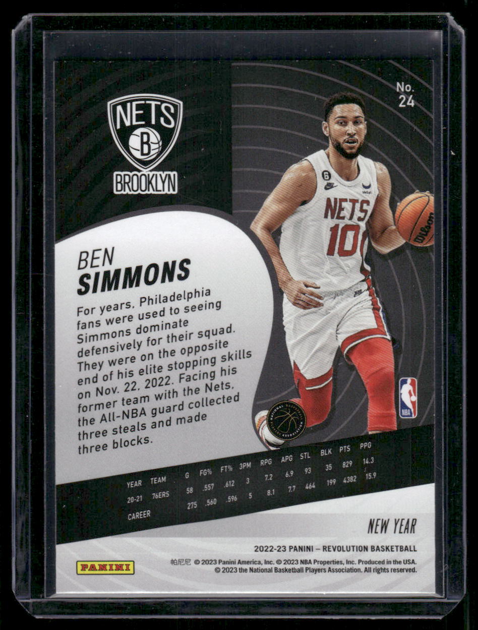 2022-23 Panini Revolution New Year Ben Simmons #24 Basketball