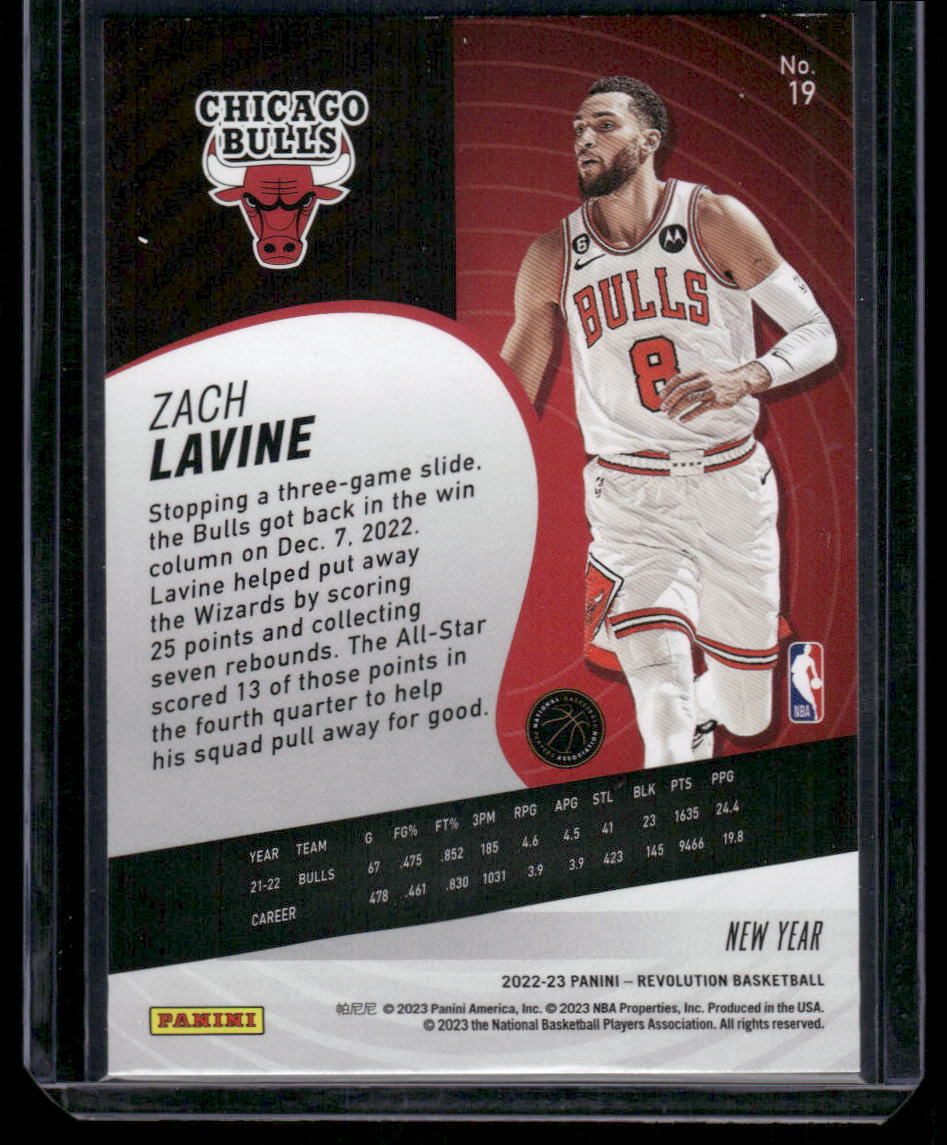 2022-23 Panini Revolution New Year Zach LaVine #19 Basketball