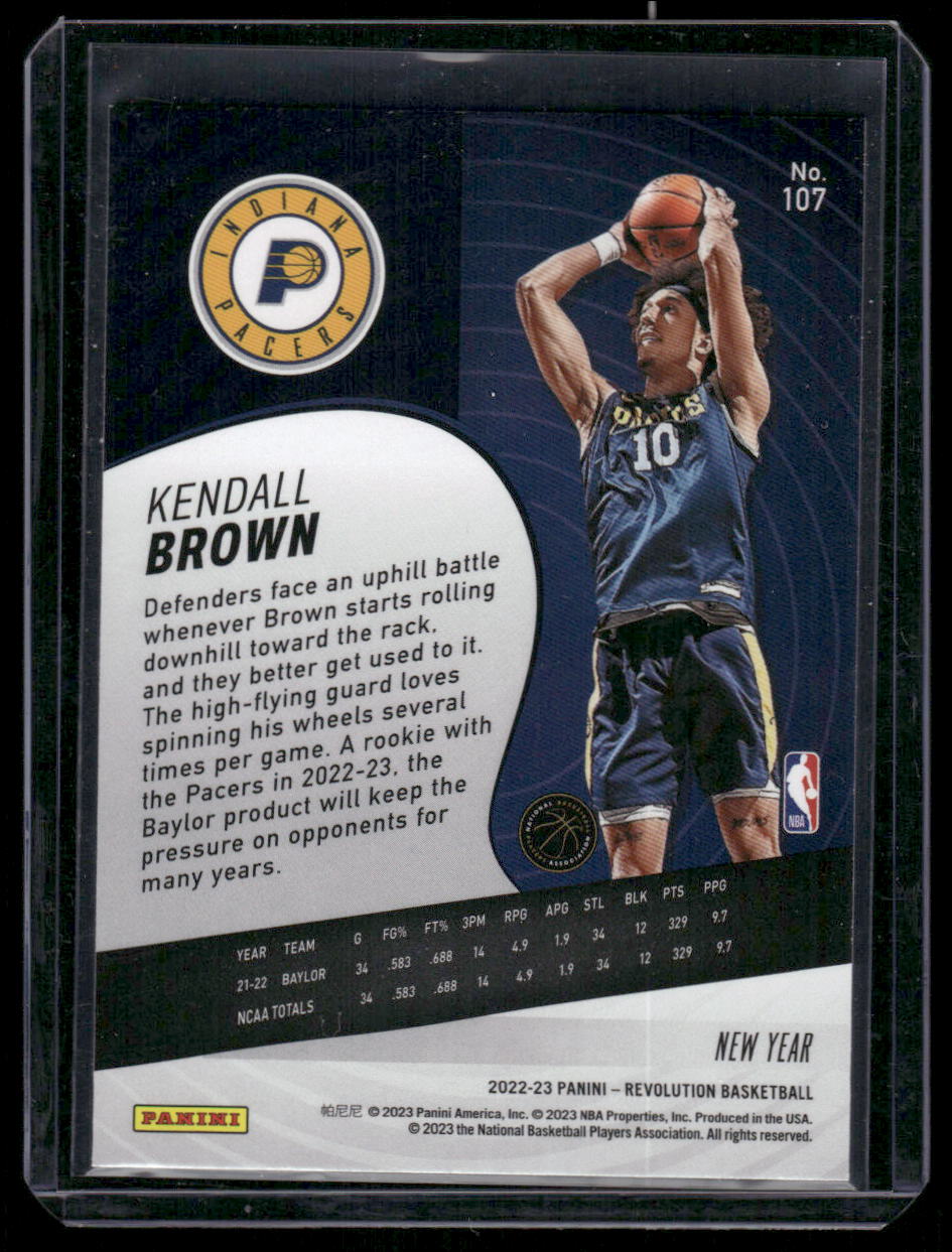 2022-23 Panini Revolution New Year Kendall Brown #107 RC Basketball