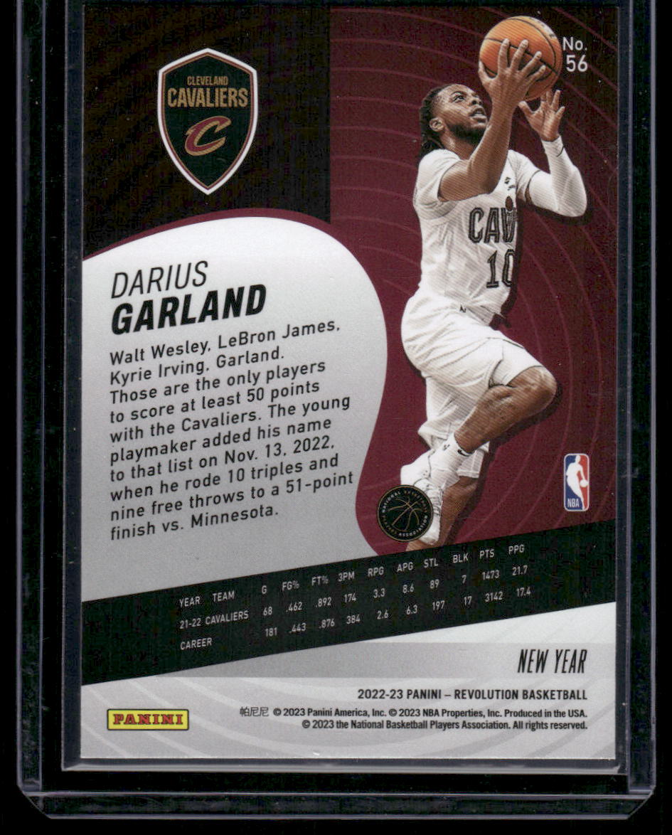 2022-23 Panini Revolution New Year Darius Garland #56 Basketball