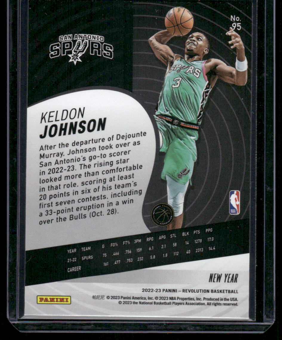 2022-23 Panini Revolution New Year Keldon Johnson #95 Basketball