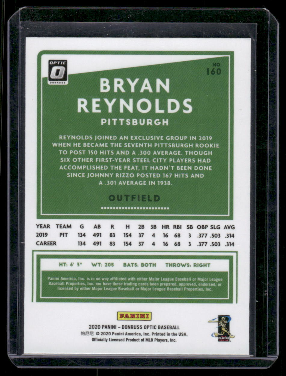 2020 Donruss Optic Bryan Reynolds #160 Baseball