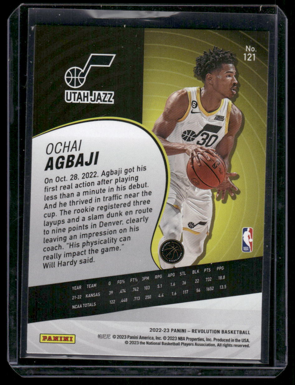 2022-23 Panini Revolution Basketball Ochai Agbaji #121 RC Basketball