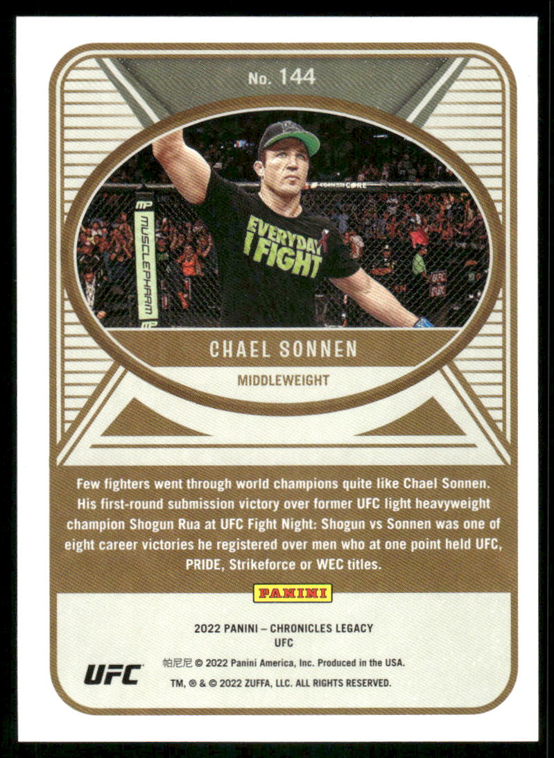 2022 Panini Legacy UFC Chael Sonnen #144 Mixed Martial Arts (MMA)
