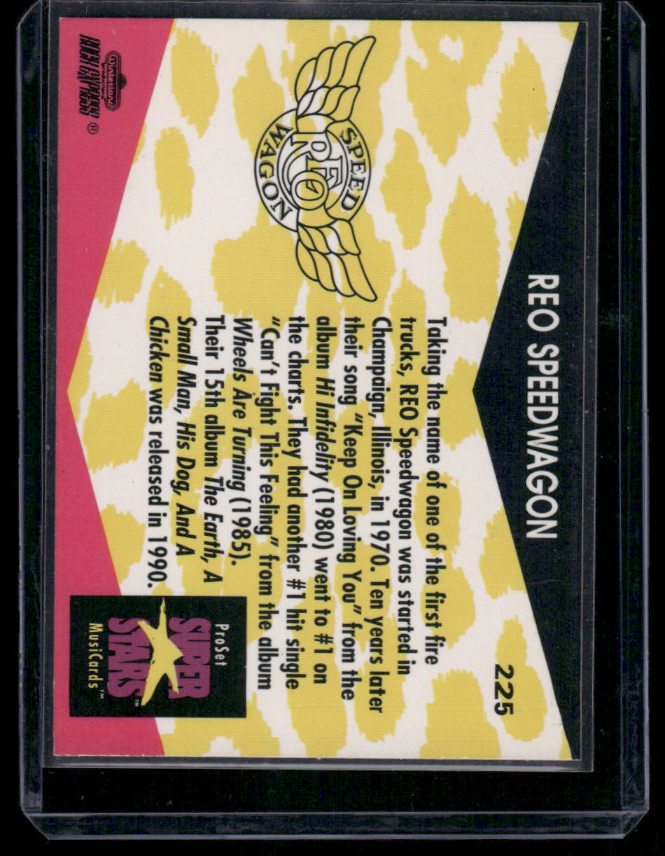 1991 Pro Set Super Stars MusiCards REO Speedwagon #225