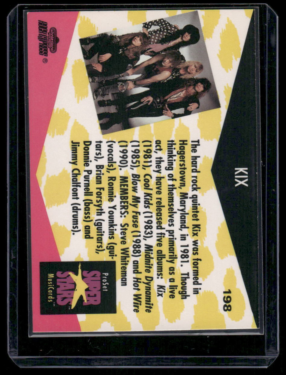 1991 Pro Set Super Stars MusiCards Kix #198