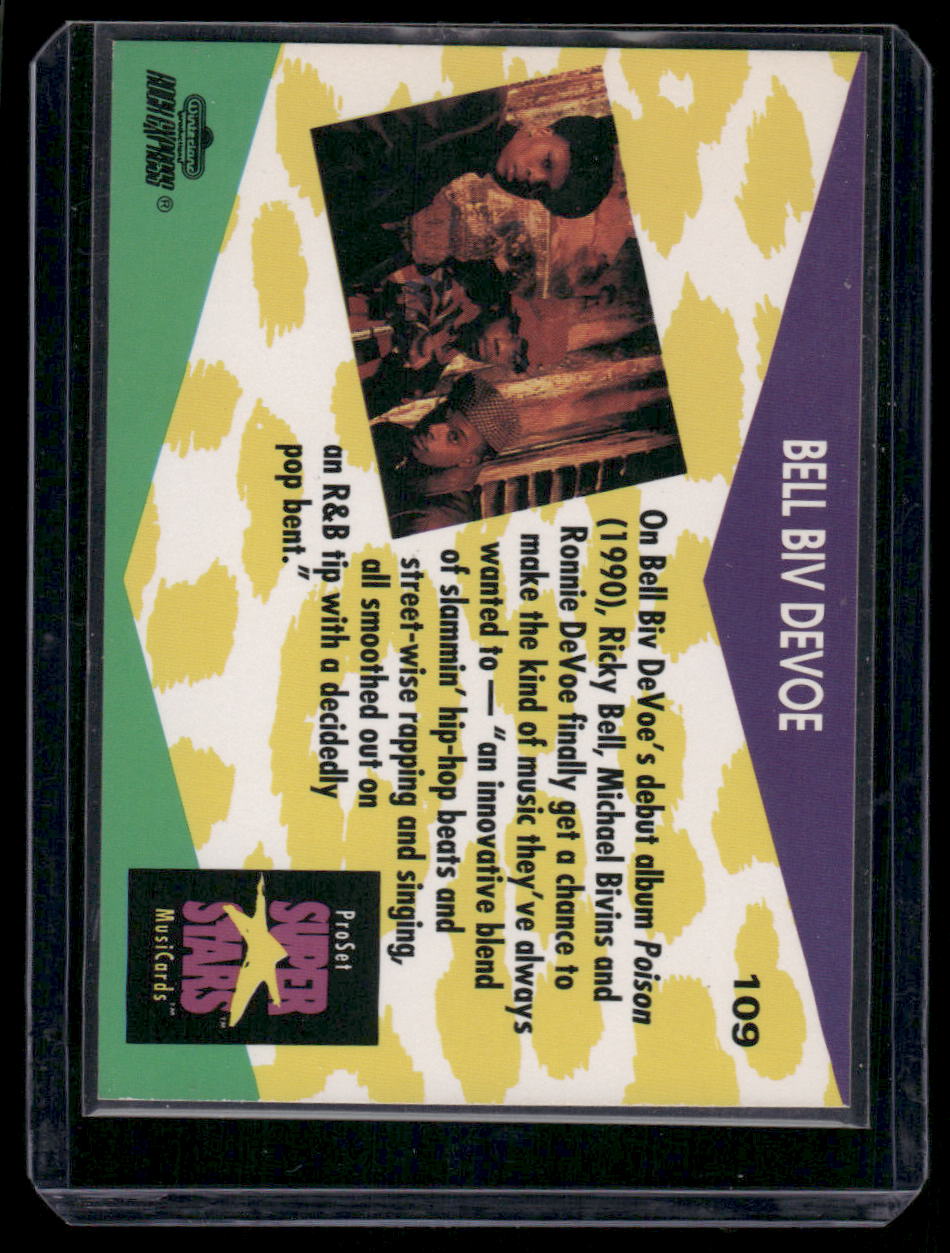 1991 Pro Set Super Stars MusiCards Bell Biv DeVoe #109