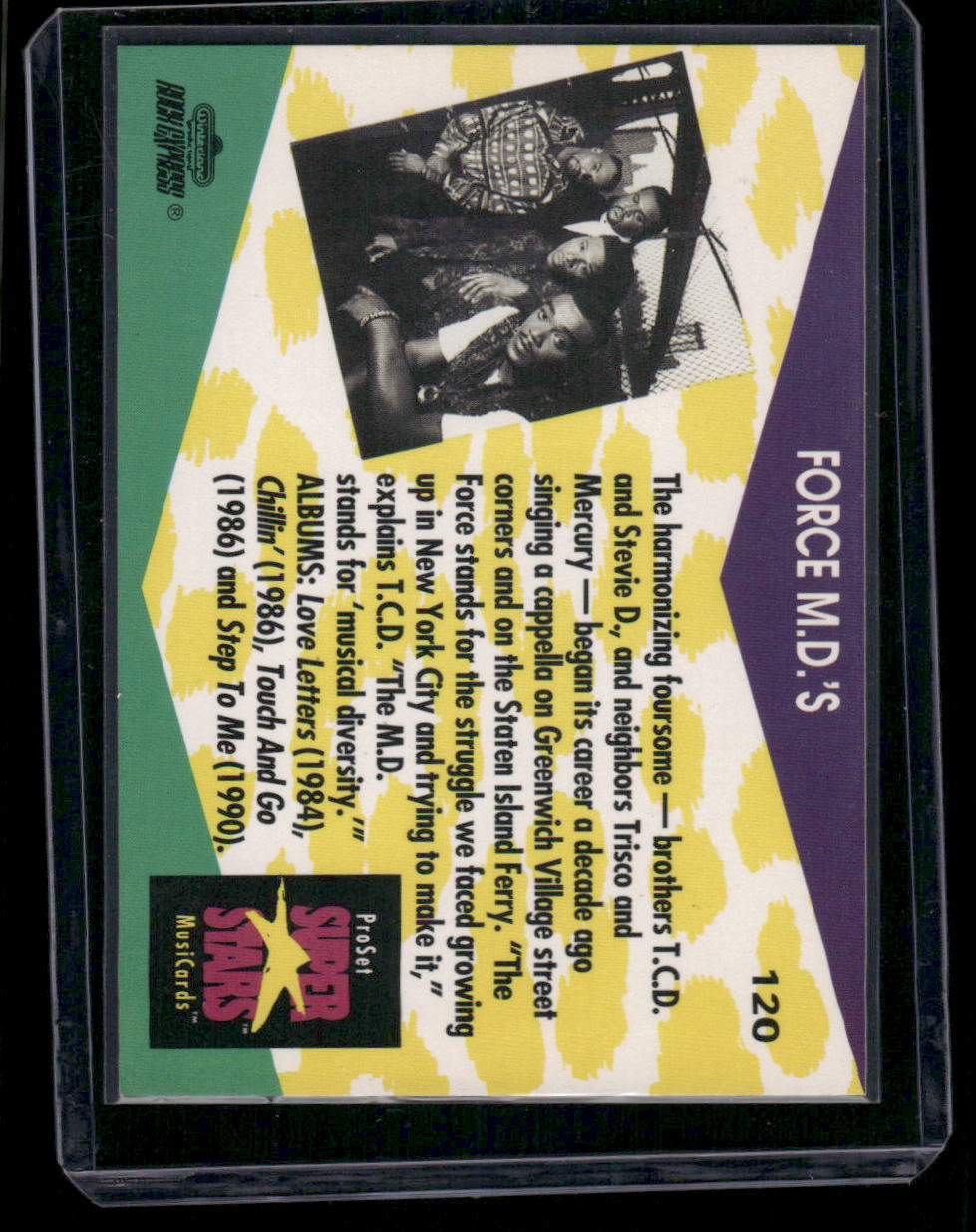 1991 Pro Set Super Stars MusiCards Force M.D.'s #120