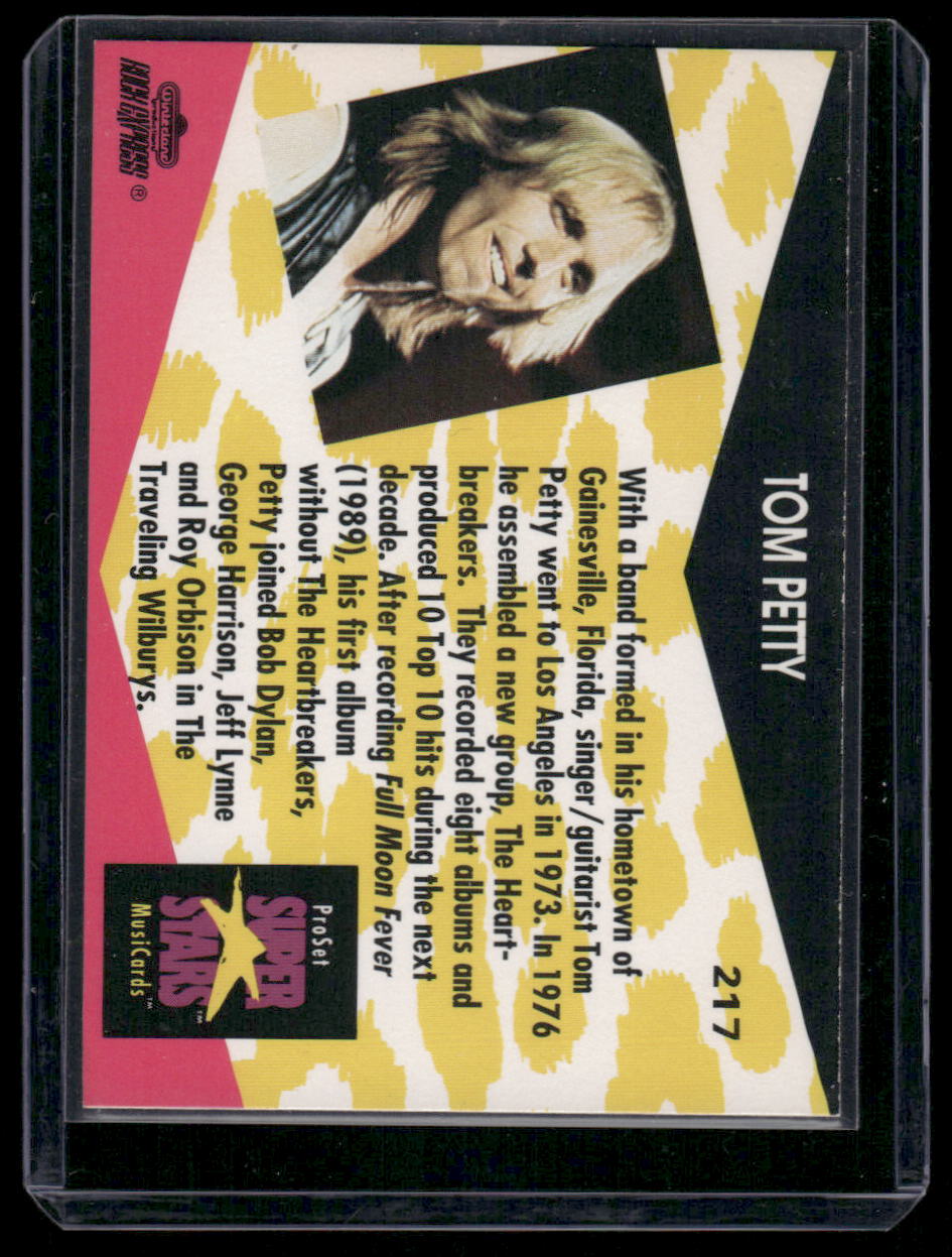 1991 Pro Set Super Stars MusiCards Tom Petty #217