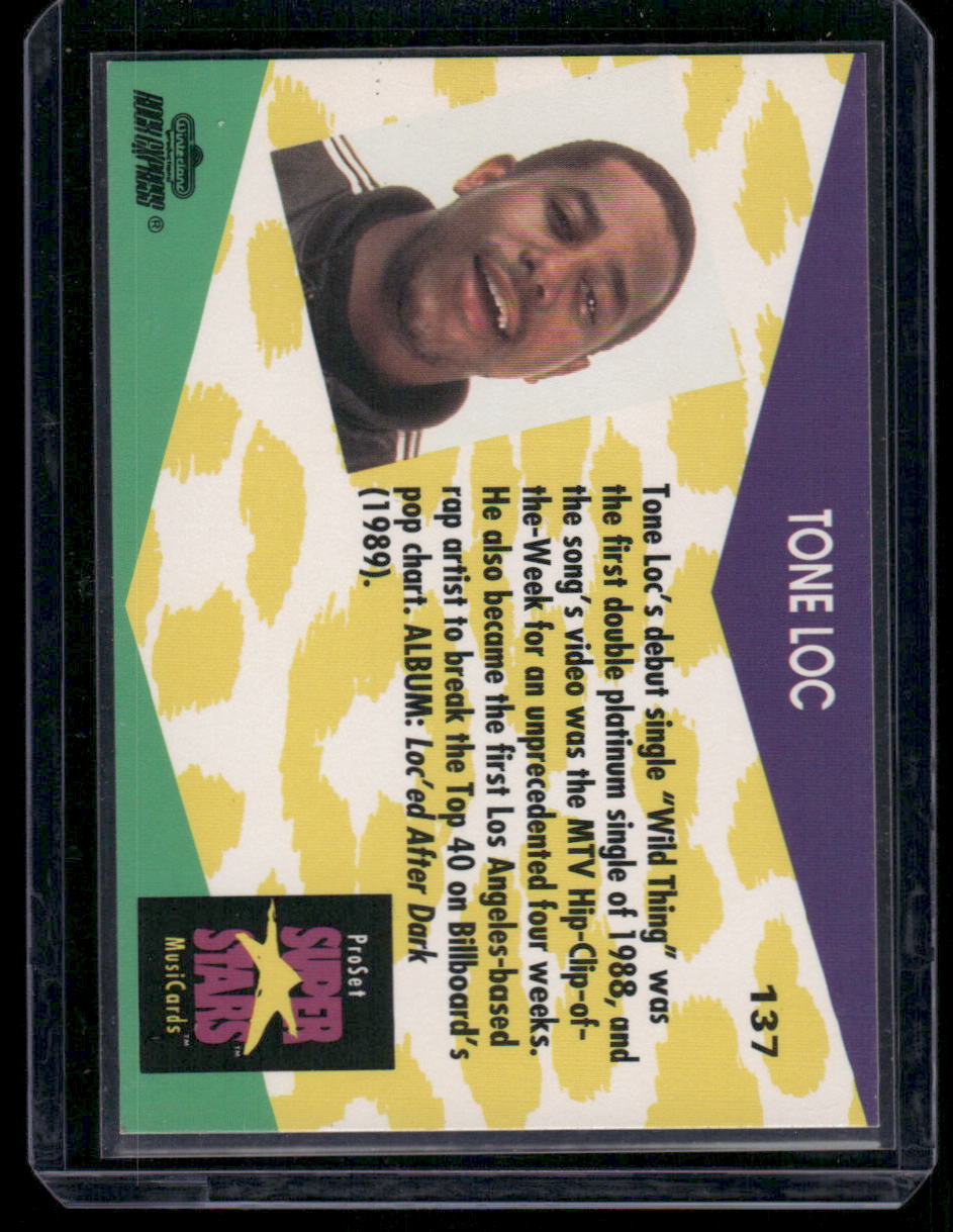 1991 Pro Set Super Stars MusiCards Tone Loc #137