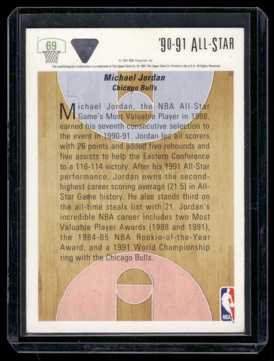1991 Upper Deck All-Star Michael Jordan #69 Basketball