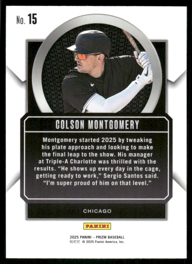2025 Panini Prizm Baseball Colson Montgomery #15 Baseball
