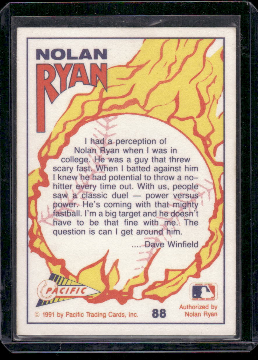 1991 Pacific Nolan Ryan #88 Baseball