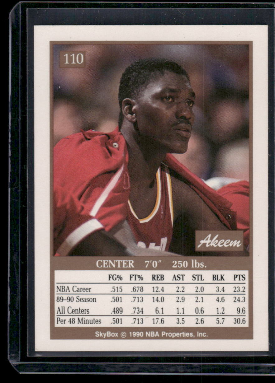 1990 SkyBox Akeem Olajuwon #110 Basketball