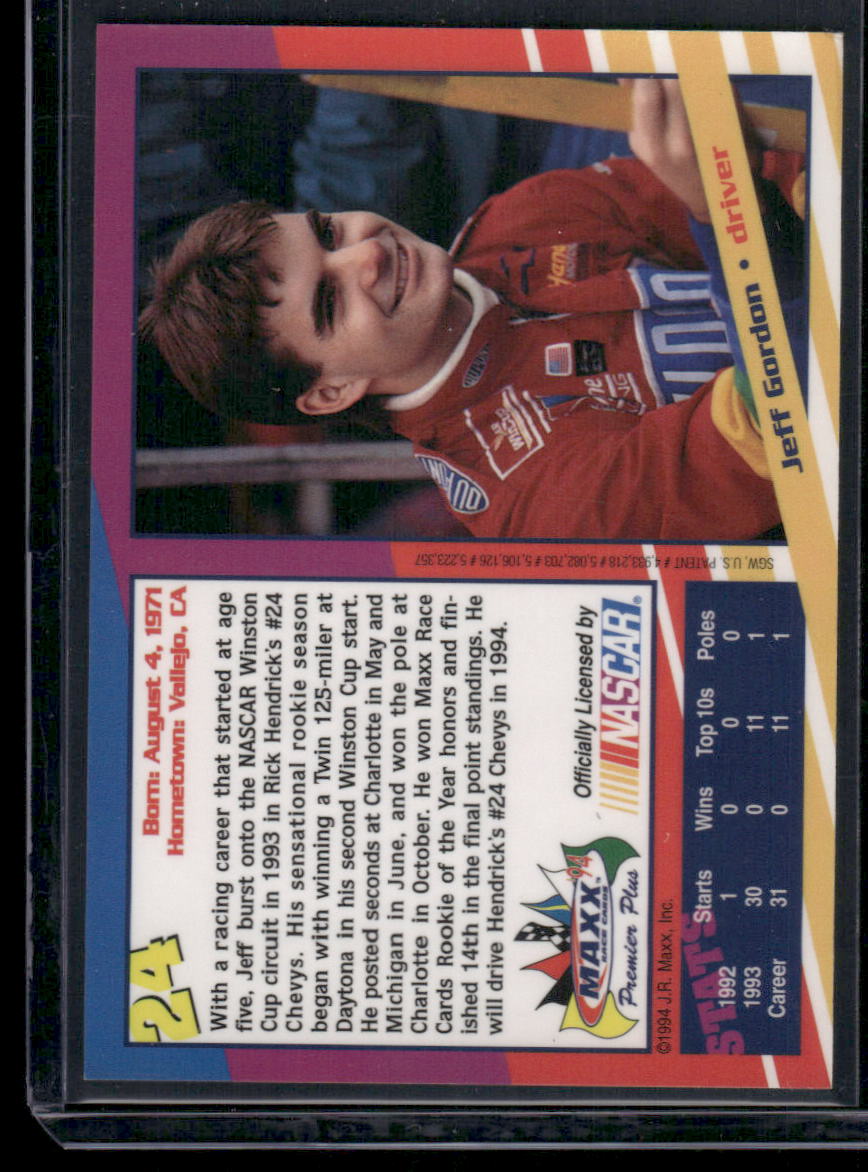 1994 Maxx Premier Plus Jeff Gordon #2A Racing