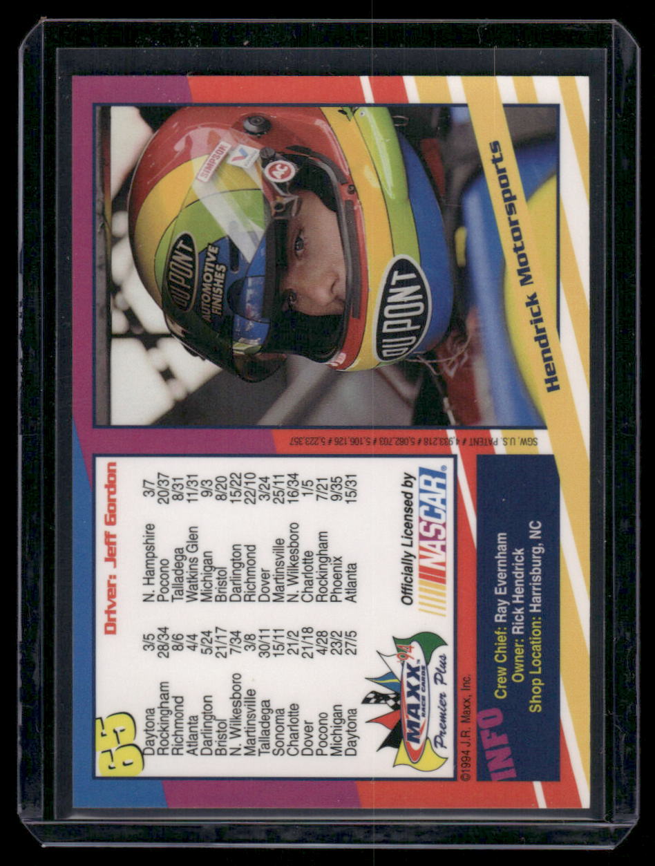 1994 Maxx Jeff Gordon #55 Racing