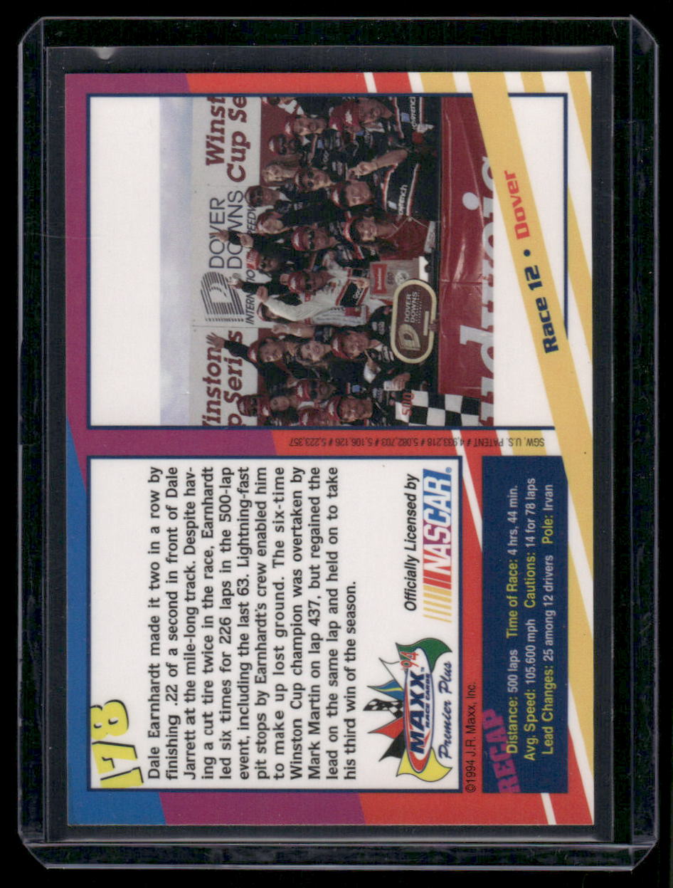 1994 Maxx Premier Plus Dale Earnhardt #PB12 Auto Racing