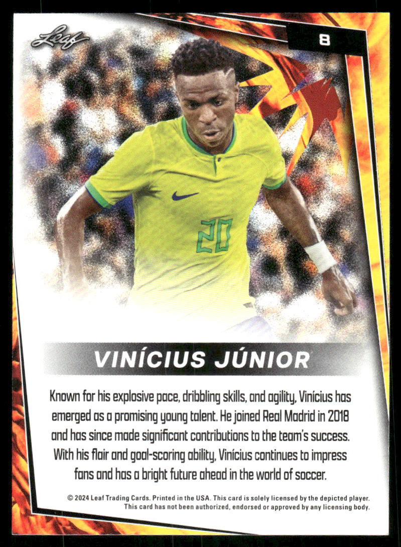 2024 Leaf Vinícius Júnior #B Soccer