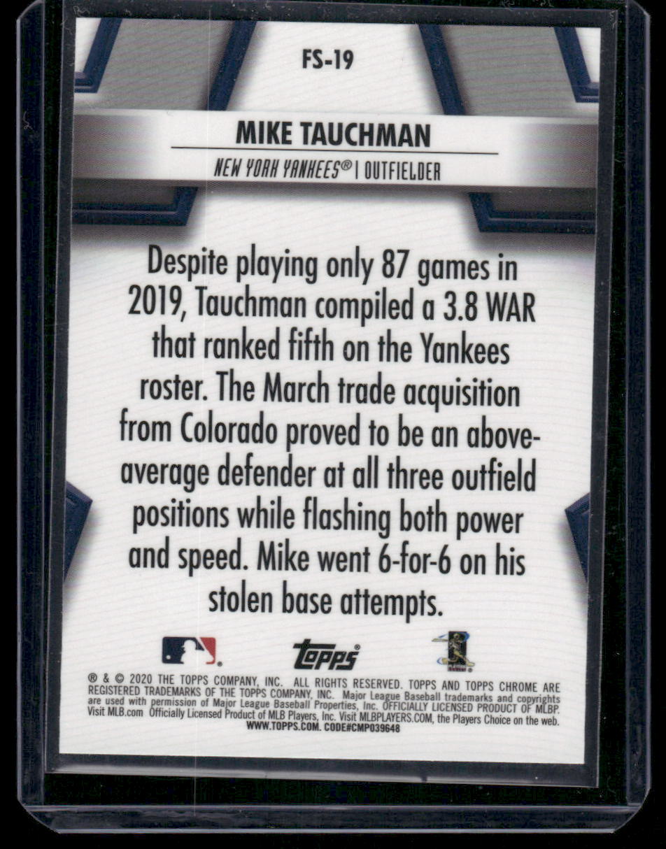 2020 Topps Chrome Future Stars Mike Tauchman #FS-19 Future Stars Baseball