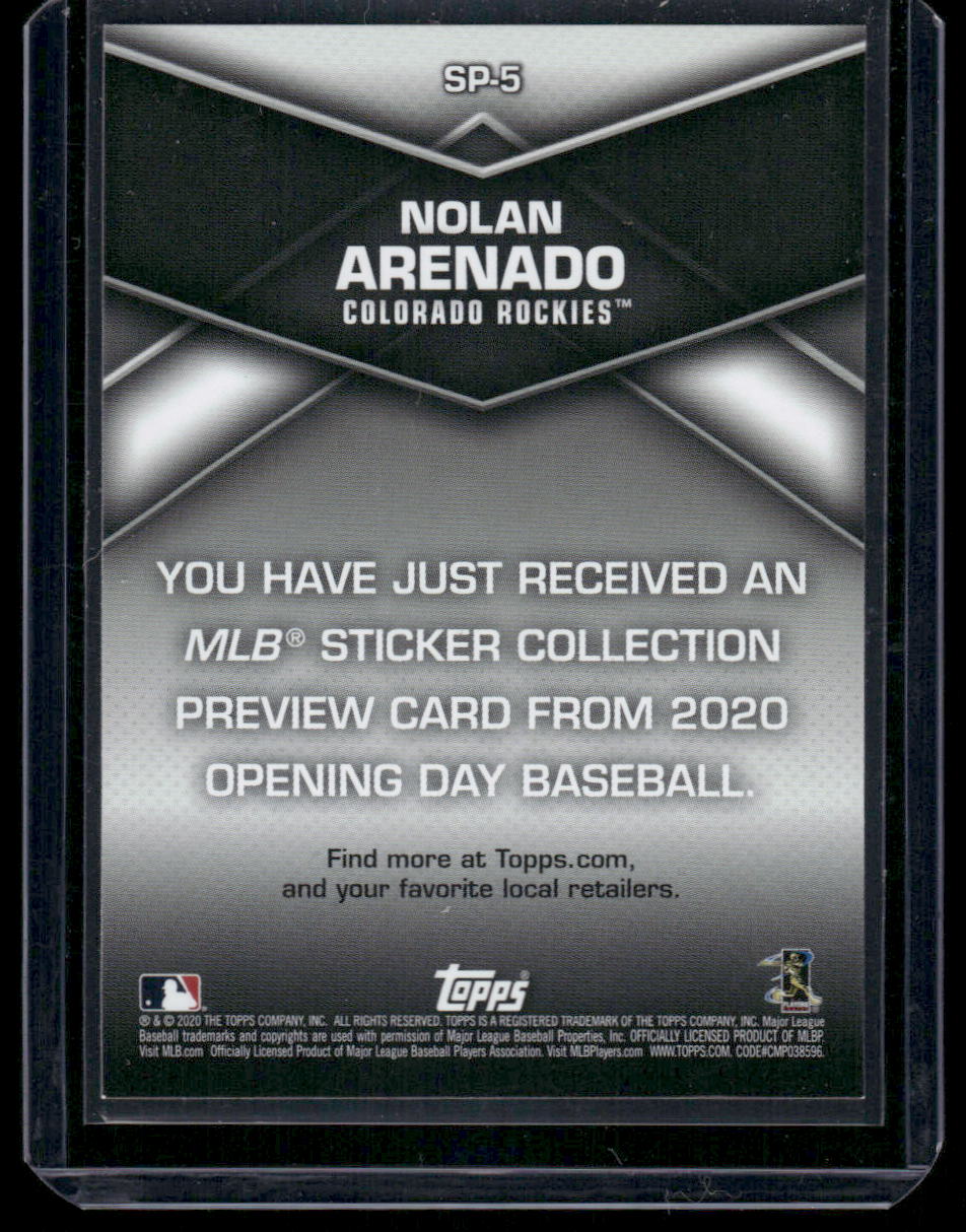 2020 Topps MLB Sticker Collection Preview Nolan Arenado #SP-5 Baseball