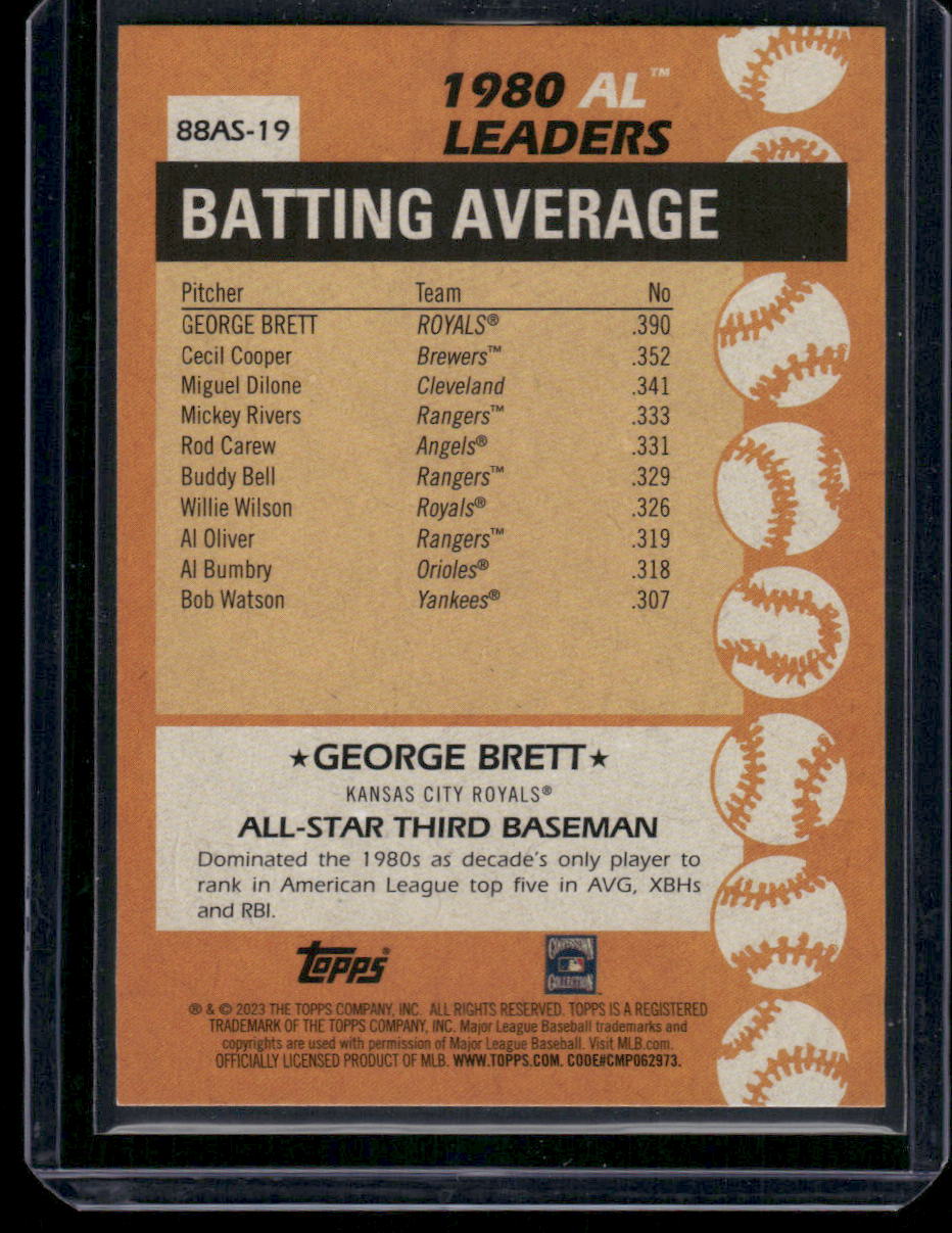 2023 Topps 35th Anniversary All-Star American League George Brett #88AS-19