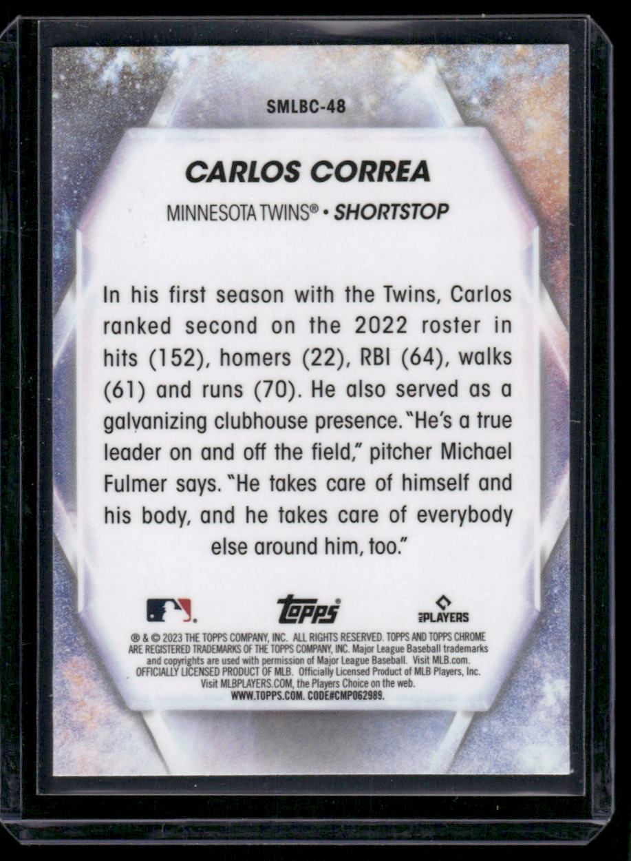 2023 Topps Chrome Stars of MLB Carlos Correa #SMLBC-48 Baseball