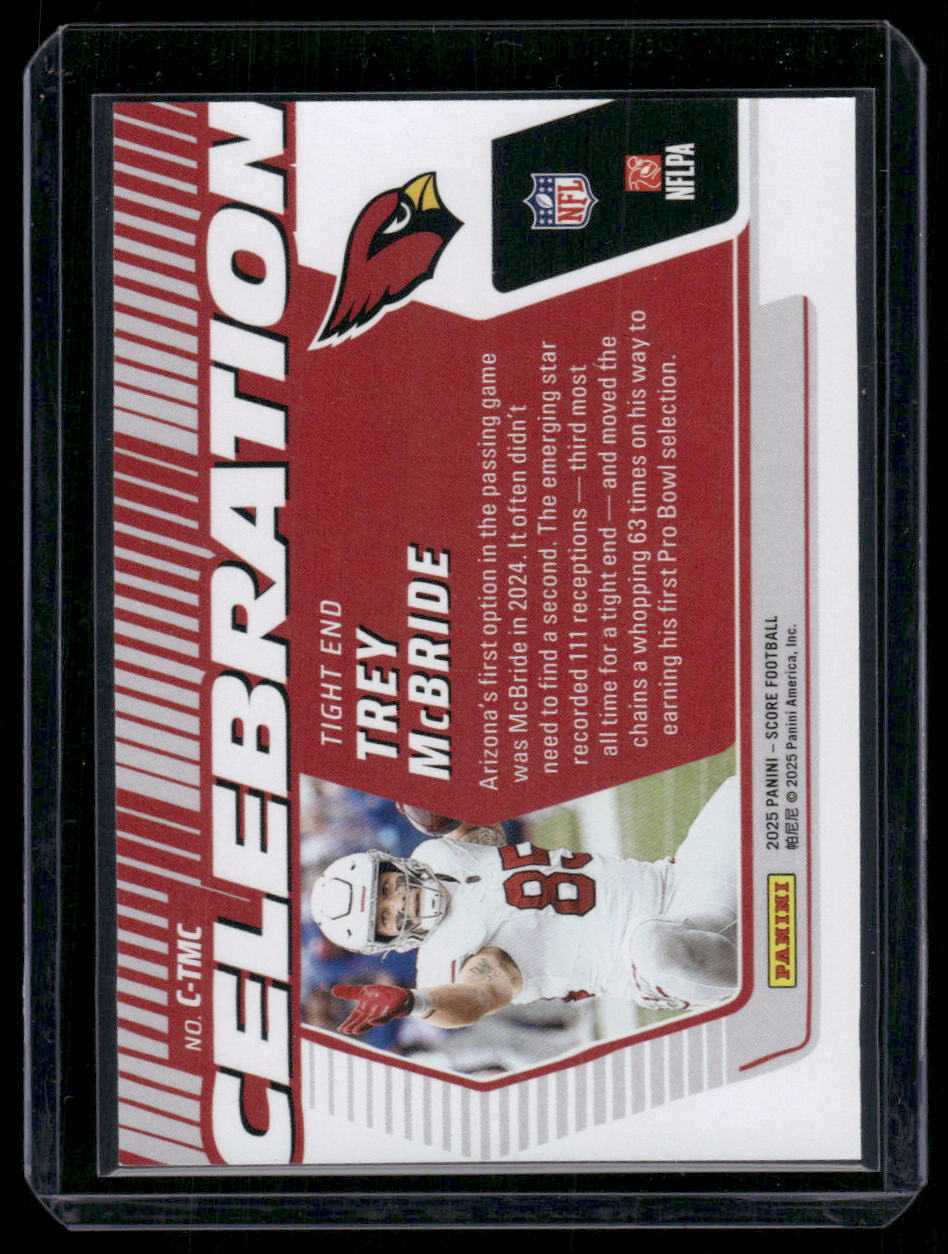 2022 Panini Score Celebration Trey McBride #C11 Football