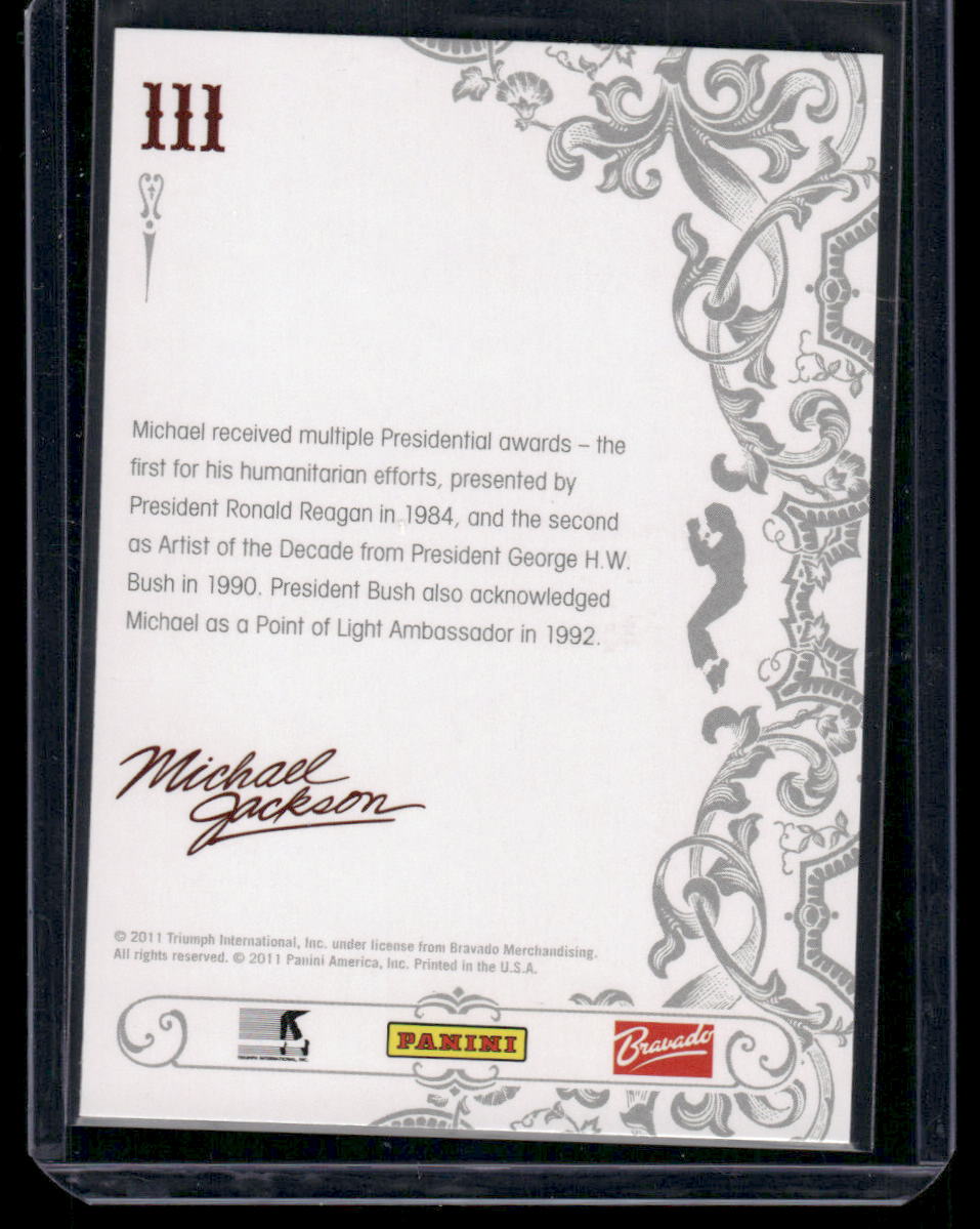 2011 Panini Michael Jackson Michael Jackson #111