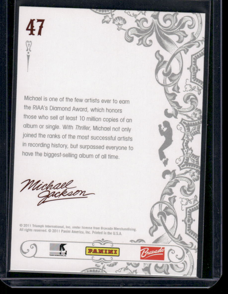 2011 Panini Michael Jackson King of Pop Michael Jackson #47