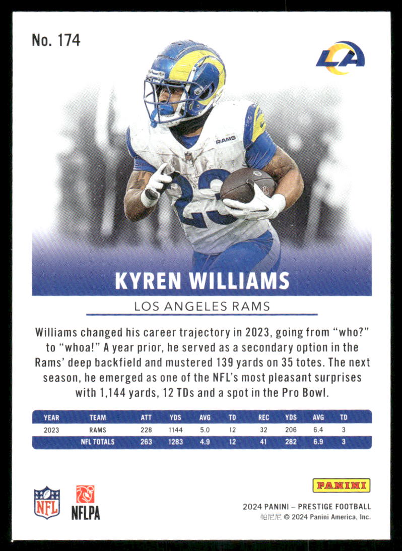 2024 Panini Prestige Kyren Williams #174 Football