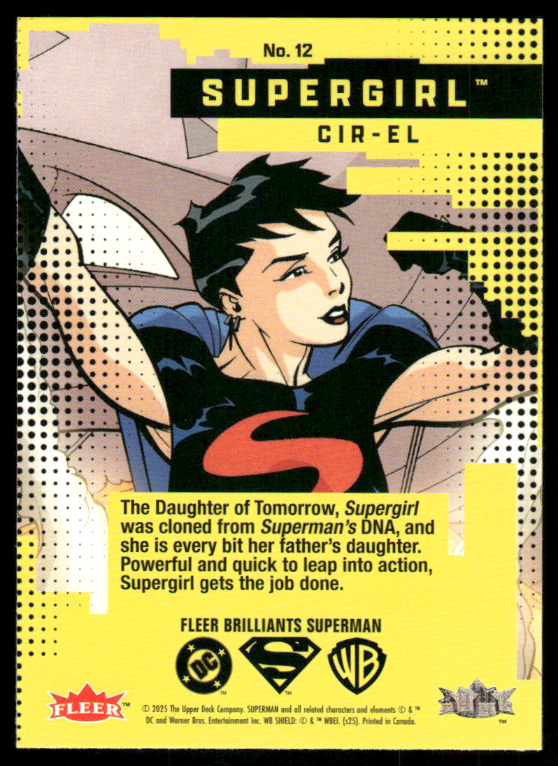 2025 Fleer Brilliants Superman Supergirl (Cir-El) #12