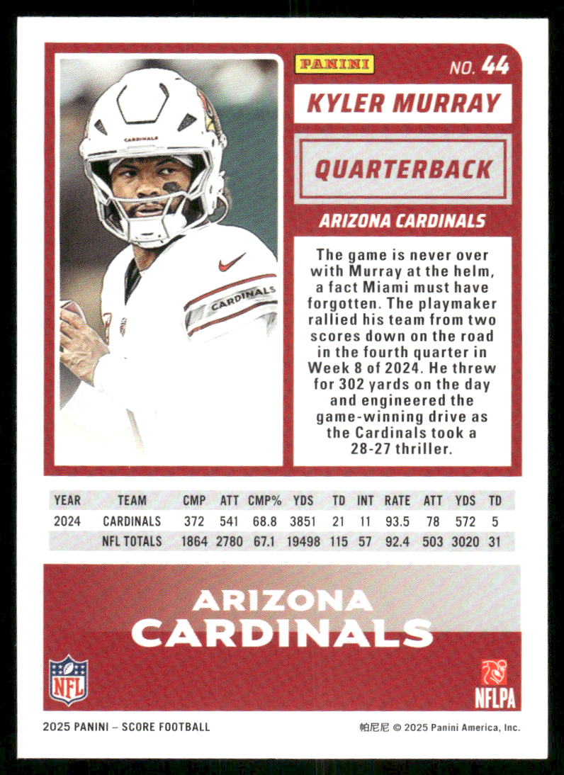 2025 Score A Treat Kyler Murray #44 Football
