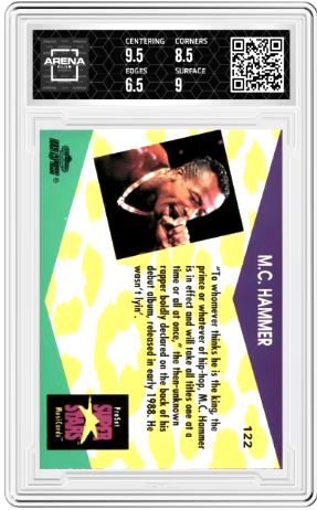 1991 Pro Set MusiCards #122 Arena Club 7