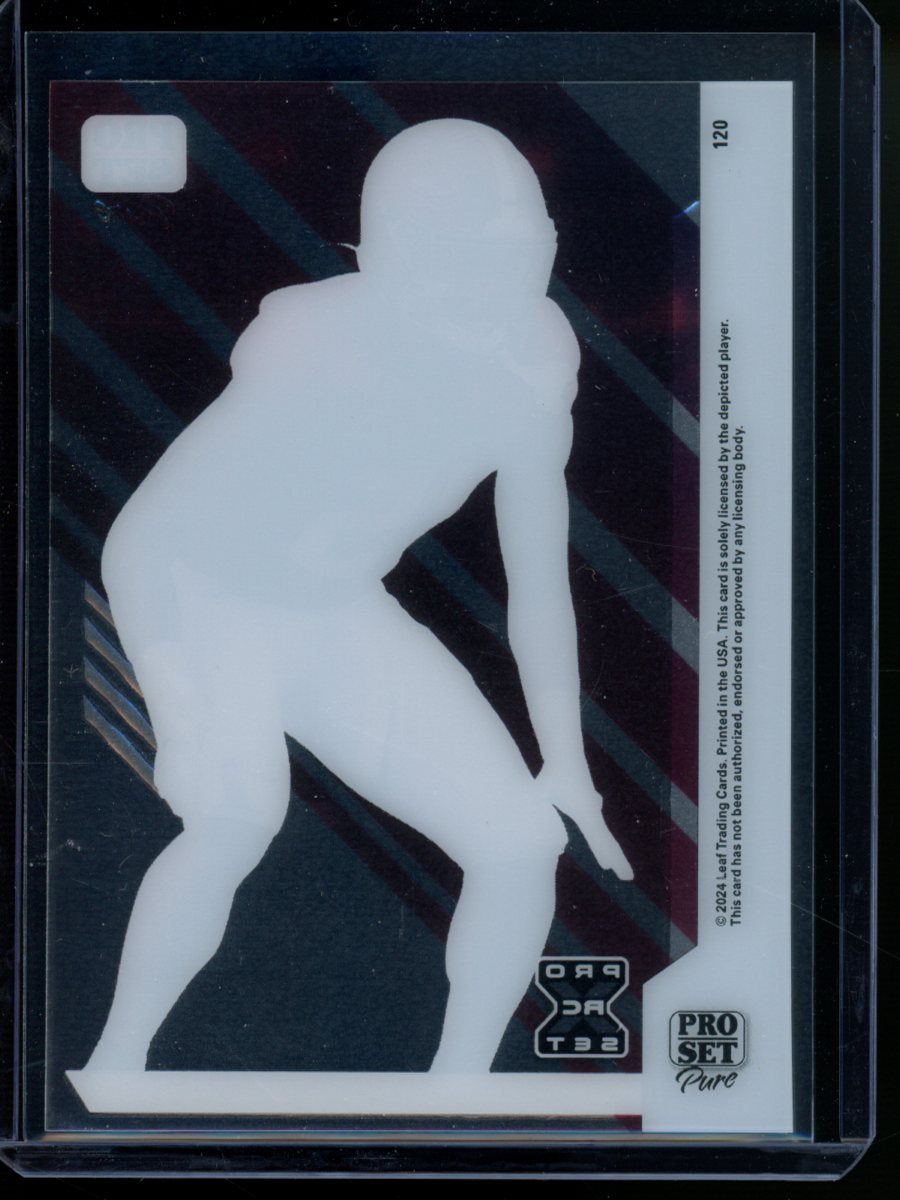 2024 Leaf Pro Set Pure Dallas Turner #T20 36/75 RC Football