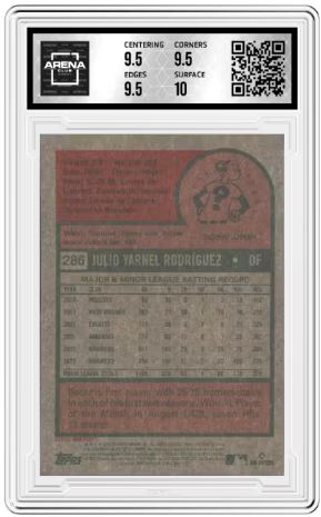 2024 Topps Heritage Chrome Purple Refractor Julio Rodriguez #286 Arena Club 10