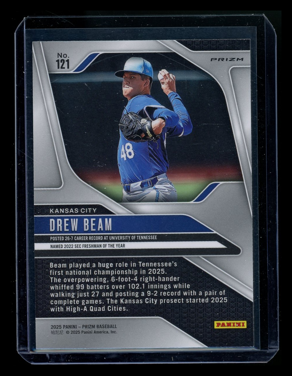 2025 Panini Prizm Drew Beam #121 Green Baseball