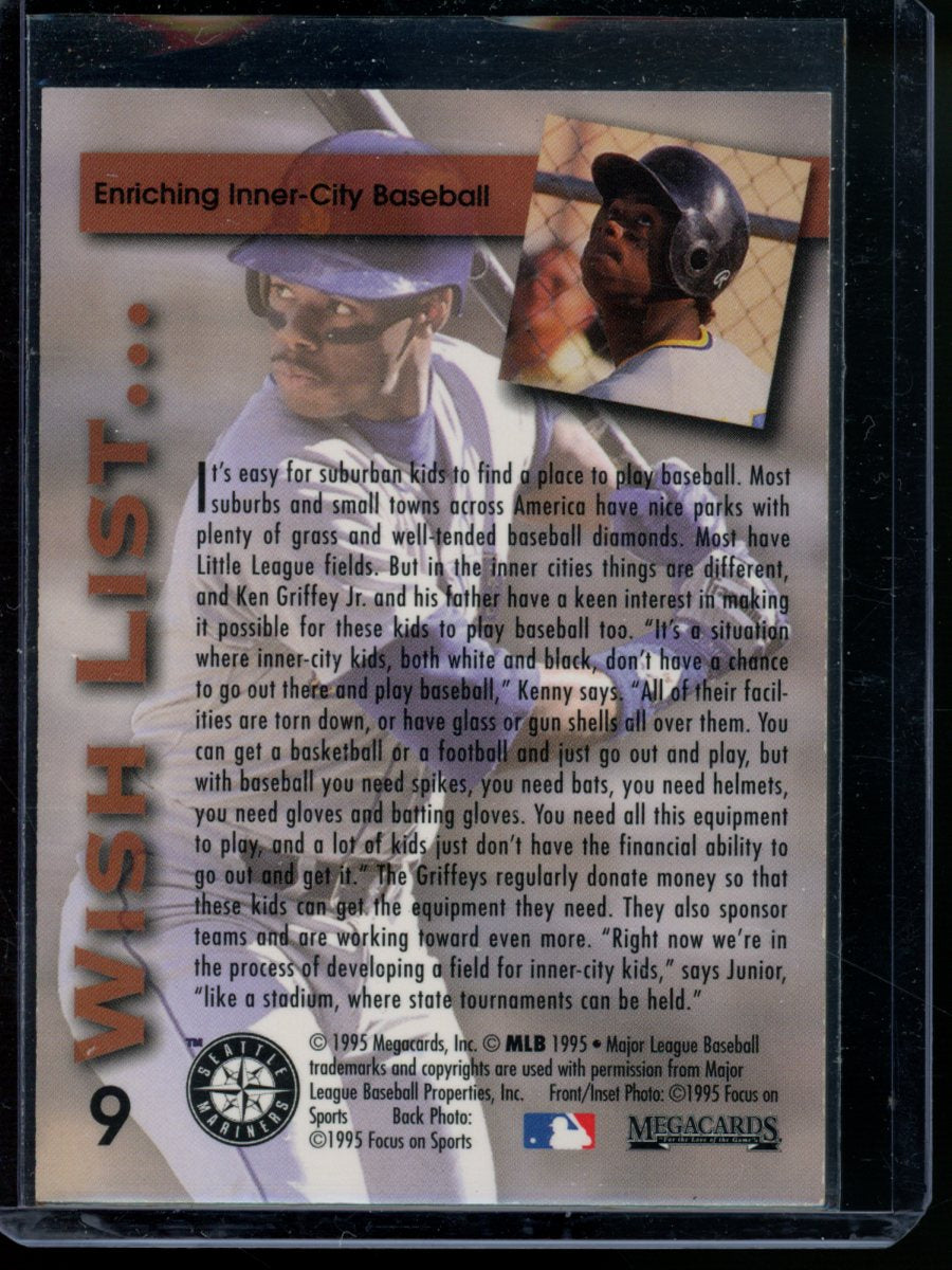 1995 Megacards Wish List Ken Griffey Jr. #9 Baseball