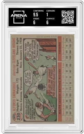 1956 Topps Chico Carrasquel #230 Baseball Arena Club 1.5