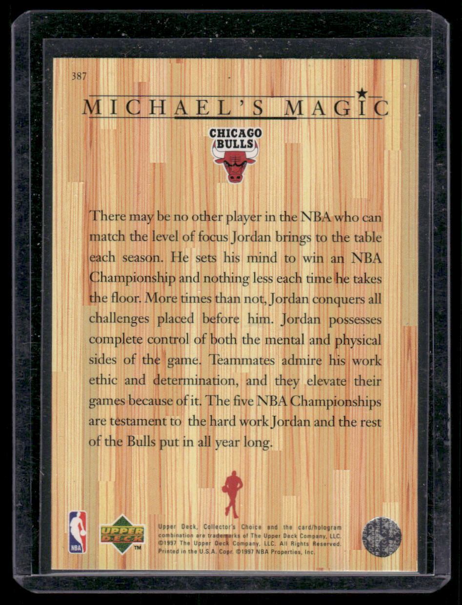 1997 Upper Deck Collector's Choice Michael Jordan #387 Basketball